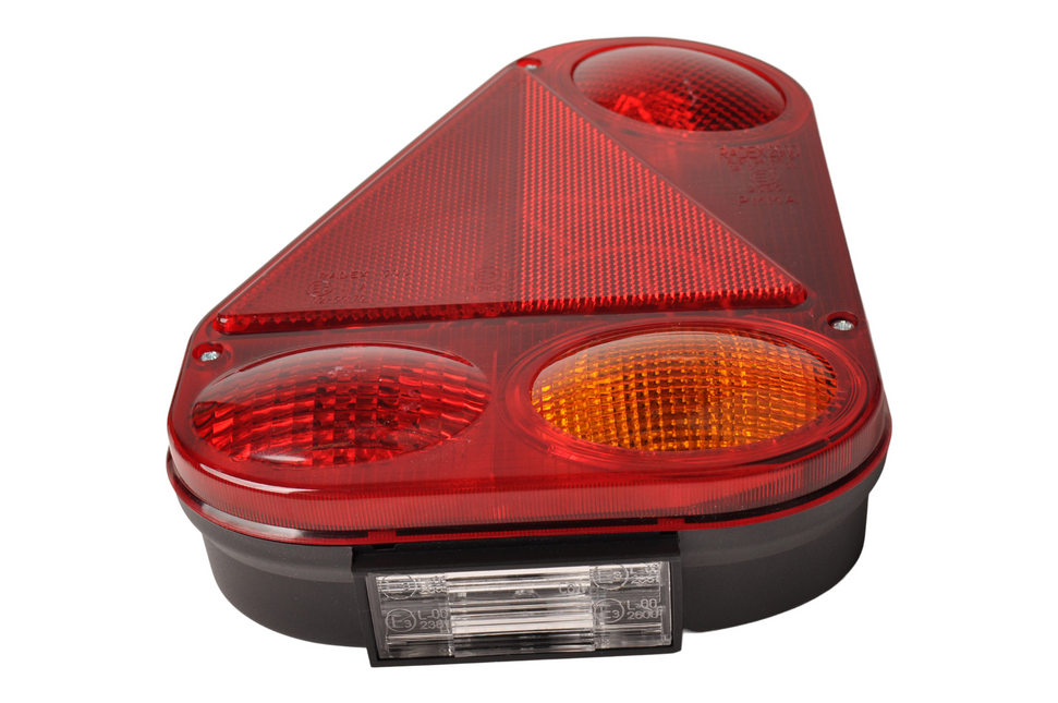 Radex Anhänger Rückleuchte - Radex 2900 - links - 180x240x60 mm - vertikale Montage - 5-poliger Bajonettanschluss