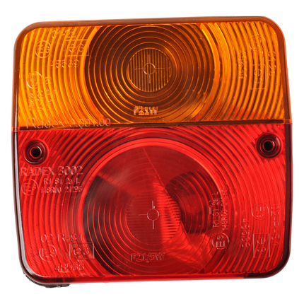 Radex Anhänger Rückleuchte - Radex 3001 - links/rechts - 100x105x50 mm - Kabeltüllenanschluss