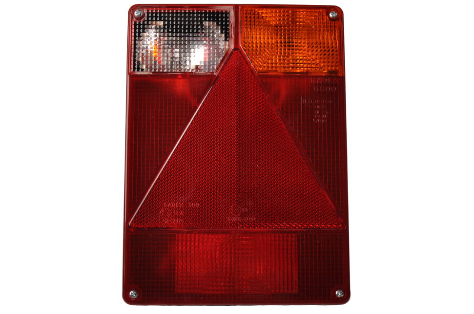 Radex Anhänger Rückleuchte - Radex 6800 - rechts - 160x220x60 mm - 5-poliger Bajonettanschluss