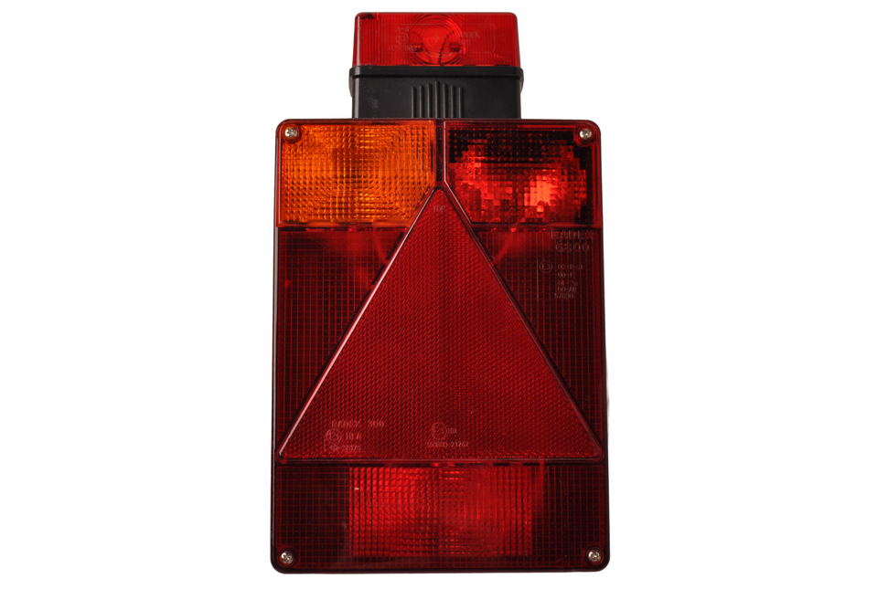 Radex Anhänger Rückleuchte - Radex 6801 - links - 160x290x60 mm - 5-poliger Bajonettanschluss