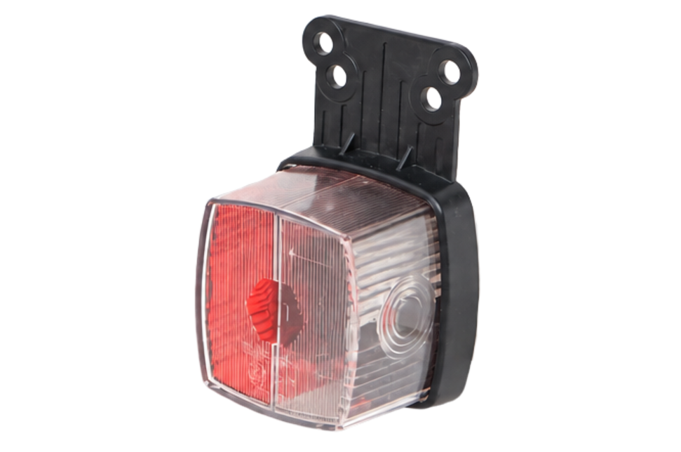 Radex Begrenzungsleuchte 901 rot/weiß auf Halter