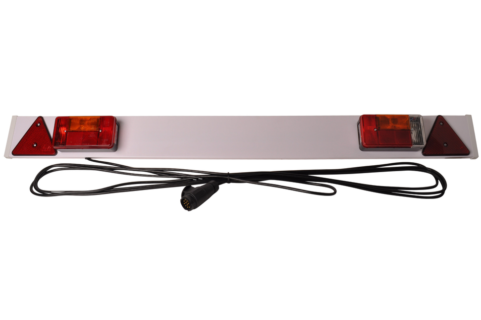 Radex Kompletter Radex 5001 Lichtleiste Anhänger - 150 cm breit - 13-poliger Stecker an 9 Meter Kabelsätze