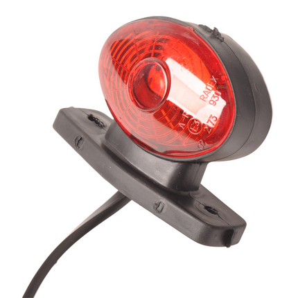 Radex Radex 935 Begrenzungsleuchte  - rot/weiß - LED - mit 500 mm Flachbandkabel/Schnellsteckverbindung