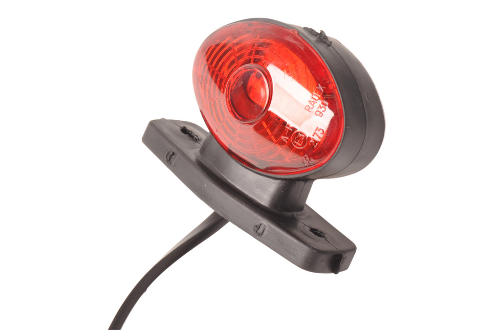 Radex Radex 935 Begrenzungsleuchte  - rot/weiß - LED - mit 500 mm Flachbandkabel/Schnellsteckverbindung