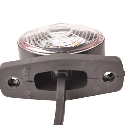 Radex Radex 935 Begrenzungsleuchte  - rot/weiß - LED - mit 500 mm Flachbandkabel/Schnellsteckverbindung