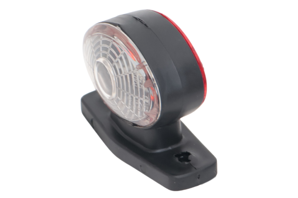 Radex Radex 935 Begrenzungsleuchte - rot/weiß - LED - mit 500 mm Flachbandkabel/Schnellsteckverbindung