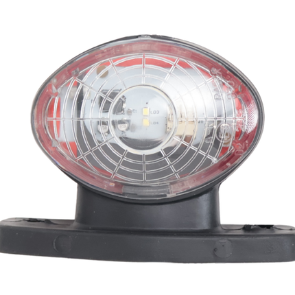 Radex Radex 935 Begrenzungsleuchte - rot/weiß - LED - mit 500 mm Flachbandkabel/Schnellsteckverbindung