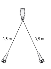 Radex Radex Kabelsatz - 3,5 Meter - 7-polig - 2x 5-poliger Stecker