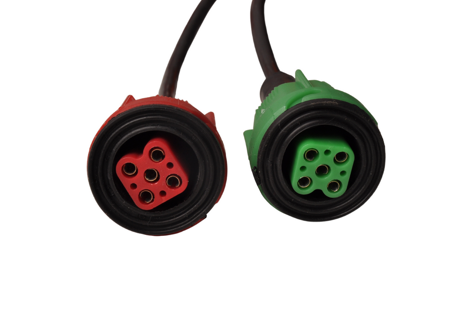 Radex Radex Kabelsatz - 7 Meter lang - 7-polig - Anhängerkabel mit 2x 5-poligem Stecker