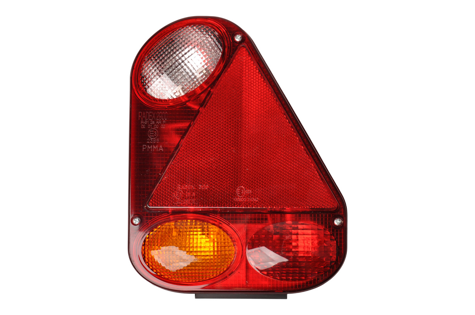 Radex Rückleuchte - Radex 2900 - rechts - 180x240x60 mm - vertikale Montage - 5-poliger Steckverbinder