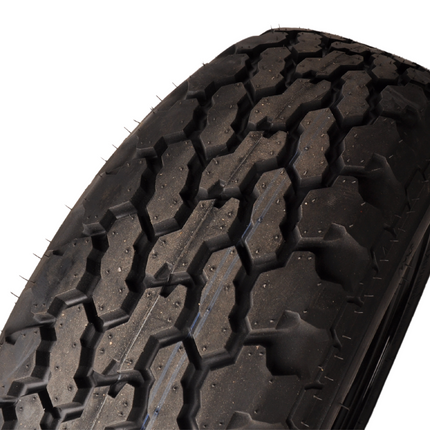 Savero Komplettes Anhängerrad - 185/70R13C - Offroad-Profil - schwarze Felge - Lochkreis: 5x112 - Tragfähigkeit: 950 kg - Nabendurchmesser: 67 mm