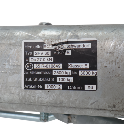 Schlegl Schlegl Auflaufeinrichtung für Anhänger - SFV30 - maximale Anhängelast: 3000 kg - V-Deichselanschluss
