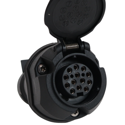 SECORÜT Spannungswandler von 24 auf 12 Volt - 13-polige Steckdose