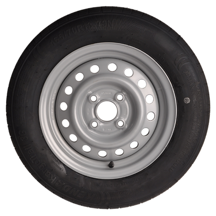 Security Komplettrad Anhänger - 165/70R13 - Lochkreis: 4x100 - Tragfähigkeit: 437 kg