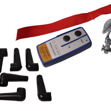 Trailer Gear Elektrische Winde 2045 kg einschließlich Stahlseil und Haken