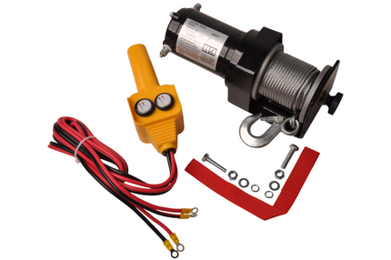 Trailer Gear Elektrische Winde 900 kg mit Stahlseil und Haken