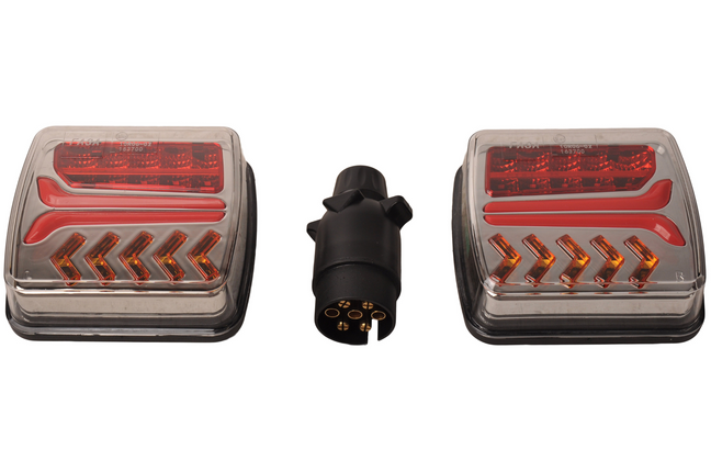 Trailer Gear Magnetische LED Beleuchtungsset - 7 polig - dynamisch & Kabellose - Plug & Play