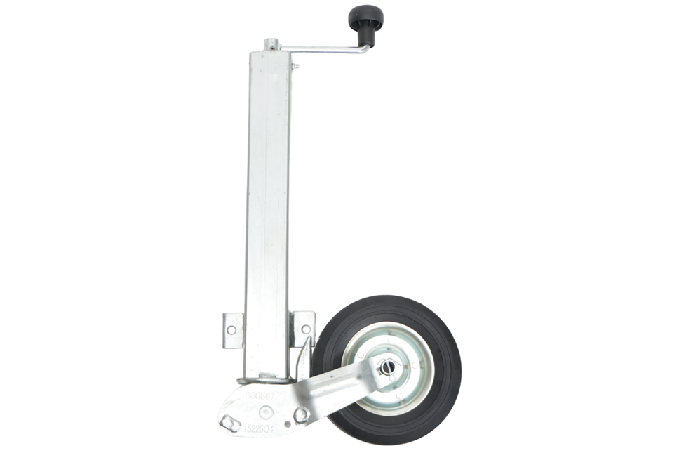 Winterhoff Klappbares Winterhoff - Stützrad - 60 mm - Tragfähigkeit: 250 kg - Premium-Qualität
