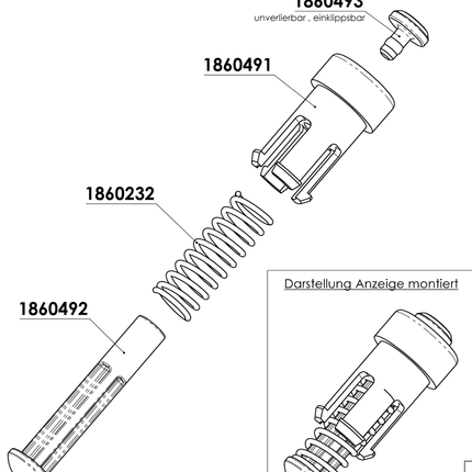 Winterhoff Kupplungsanzeige für WS3000 ( nach 08-2009) und WS 3500