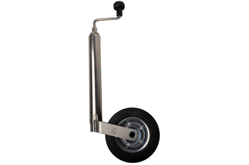 Winterhoff Winterhoff Stützrad rund Durchmesser 48 mm mit Gummireifen und Stahlfelge